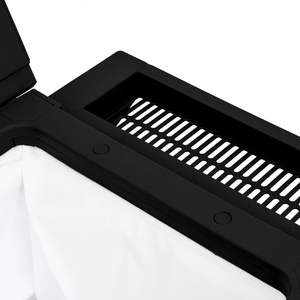 Chariot de rangement 3-en-1 en polypropylène noir, solution de service polyvalente - Product Image 6