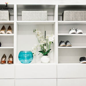 JY Project Customized New Design Wooden Modern White Wardrobe Simple Wardrobe Clothes Organizer Custom Bedroom Wardrobe - Product Image 6