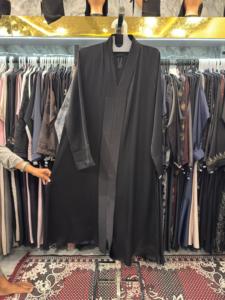 New 2026sale Modest Dubai Beaded Sequined Long Sleeve <b>Abaya</b> Muslim Traditional Handmade Wedding Women Polyester Breathable VNeck - Product Image 2