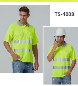 Chemise de travail haute visibilité pour l'été, respirante, imperméable, thermique, coupe-vent, polo réfléchissant - Product Image 2