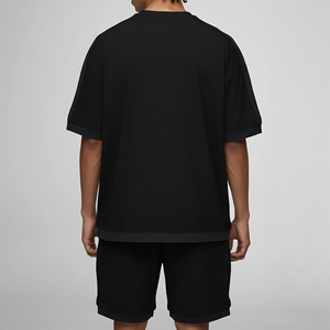 Conjunto de 2 Piezas para Hombre, Verano 2026, Ropa Casual Urbana, Estampada, 100% Algodón, Hombros Caídos, Manga Corta, Ecológica - Product Image 6