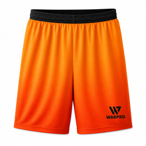 Conjunto Deportivo WARPRO Unisex Naranja, Camiseta sin Mangas y Pantalones Cortos, Poliéster que Absorbe la Humedad, Ropa de Baloncesto para Todas las Temporadas - Product Image 3