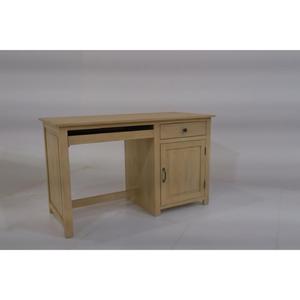 Solid Wood Computer Desk With Drawer And Cabinet Door Natural Finish Office Furniture - Product Image 6
