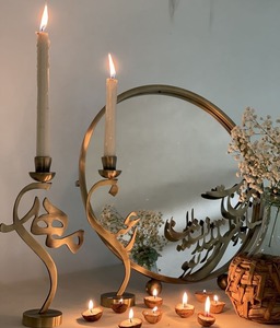 Bougie double islamique décorative pour cheminée et décoration de pièce élégante saisonnière, décoration festive pour la maison - Product Image 6