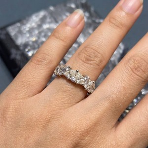 Élégante alliance de mariage en or 14 carats avec diamants, bague de fiançailles simple et polie, bijoux fins pour femmes et hommes - Product Image 4
