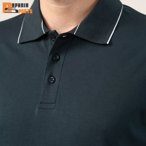 Venta Directa de Fábrica, Suéter de Punto Suave, 100% Algodón, Antiarrugas, Talla Grande para Hombre, Cuello Camisero, Diseño Personalizado, Transpirable - Product Image 2