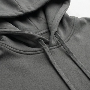 Sweat à capuche homme en laine peignée épaisse, couleur personnalisée, design tendance, haute qualité, imprimé, pull-over uni teint - Product Image 4