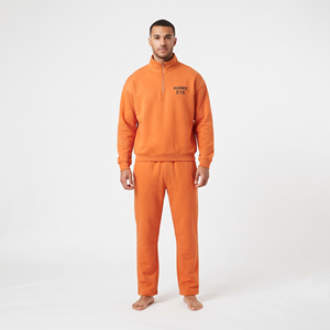 Pantalon de survêtement ample pour homme, léger, coupe-vent, zippé, style sport, vierge - Product Image 1