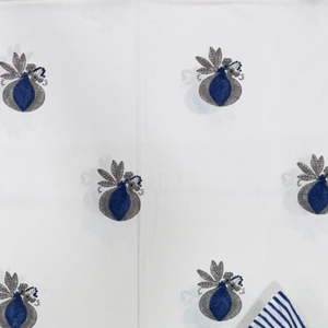 Jaipur Hand <b>Block</b> Printed Floral King Size Flat <b>Bed</b> Set 3 Pcs 100% Cotton 200TC Eco-Friendly Soft Durable Breathable Home Hotel - Product Image 3