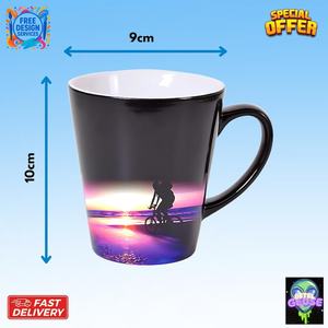 Mug à café en céramique personnalisé avec logo et texte, 11 oz, en grès avec anse contrastante, compatible lave-vaisselle et micro-ondes, idéal pour cadeau, maison, service ODM - Product Image 5