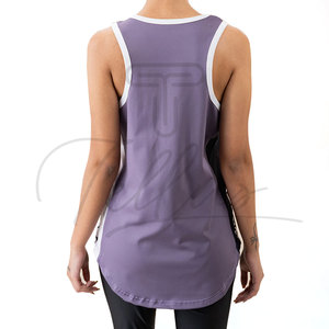 Camiseta sin mangas para mujer, de alta calidad, con impresión de logotipo personalizado, ropa deportiva, chaleco para gimnasio. - Product Image 3