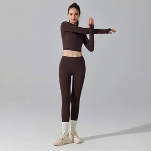 Nuevo Conjunto Deportivo Informal Transpirable para Mujer, de Primera Calidad, con Cierre, 2 Piezas, 100% Algodón, Conjuntos Deportivos al por Mayor - Product Image 3