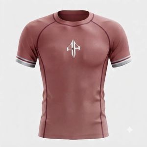 Nueva Camiseta Deportiva de Manga Corta para Hombre con Logotipo Blanco Sublimado, Secado Rápido, Spandex/Poliéster, Cuello Redondo - Product Image 2