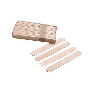 <b>Smooth</b> Finish Waxing Spatula Professional Wooden Waxing Stick Flat Wooden Wax Applicator <b>Tool</b> - Product Image 3