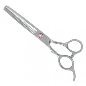 Ciseaux de coiffure professionnels de qualité supérieure, couleur argent, pour effiler les cheveux, avec vis réglable, en acier inoxydable, revêtement spécial, pour salon de coiffure - Product Image 1