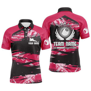 Camiseta de Billar y Snooker Personalizada para Hombre, Impresión Digital, Transpirable, de Secado Rápido, Alta Calidad, 100% Poliéster, Logotipo Personalizado, Corte Normal - Product Image 3