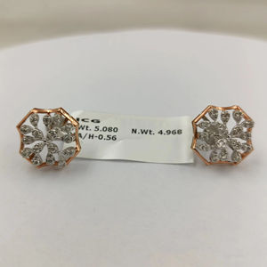 Pendientes de Diamantes de Oro de Primera Calidad con Diamantes Naturales, Joyería de Lujo para Novias y Bodas, Moda Fina al por Mayor para Mujer - Product Image 6