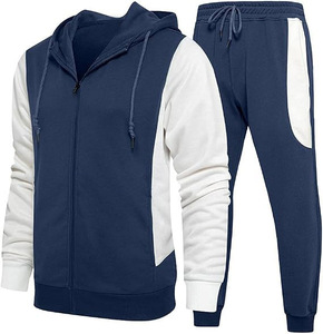 Men's Black Red Color Blocking Hooded Tracksuit Full Zip <b>Jacket</b> Matching Pants Casual Sportswear <b>Winter</b> Breathable Reversible - Product Image 3