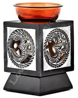 Diffuseur d'huiles essentielles en pierre ollaire (4 pouces) – Brûleur artisanal en marbre, écologique, de haute qualité, pour encens aromatique traditionnel indien