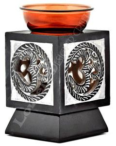 Difusor de Aceite Aromático de Piedra Jabonera (4 Pulgadas) – Quemador Artesanal de Mármol y Piedra Jabonera - Product Image 3