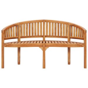 Banc de jardin en teck massif de 59,4 pouces de large, banc de terrasse en teck, siège extérieur durable en bois de teck - Product Image 3