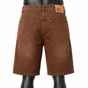 Men's Vintage Denim Jorts Fashion Baggy Shorts OEM ODM Custom Brand Manufacturer - Product Image 2