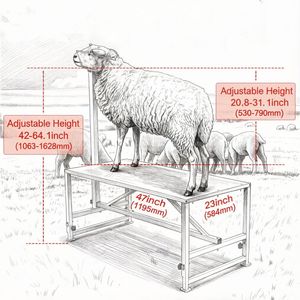 Supporto Professionale per Bestiame con Altezza Regolabile in Ferro e Acciaio Inossidabile Resistente per Maiali e Mucche, Nuovo e Usato per Uso Agricolo - Product Image 3