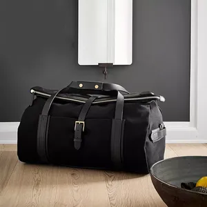 Custom <b>Leather</b> Duffle Gym <b>Bag</b> 2026 Genuine <b>Leather</b> ECO Heavy Duty Large Fitness Travel Duffle <b>Bag</b> <b>Soft</b> Handle Zipper Closure - Product Image 3