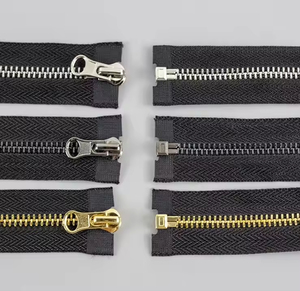 Factory Price 3# 5# Metal <b>Zippers</b> Open End Auto Lock Brass <b>Zippers</b> for Coat Clothing Bags Jackets - Product Image 1