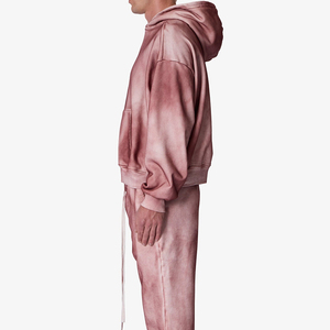 Survêtement unisexe en coton uni à capuche, manches longues, coupe classique, décontracté, pour l'hiver, avec poches à cordon, design 2-en-1, léger - Product Image 2
