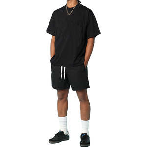 Fabricante de Ropa Personalizada para Hombre, Conjuntos de Camisetas y Pantalones Cortos, Trajes Deportivos Holgados de 2 Piezas para Verano - Product Image 2