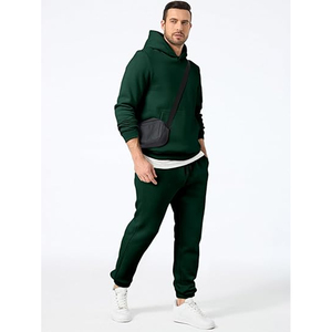 Conjunto Deportivo de Algodón para Hombre, Sudadera con Capucha y Pantalones Deportivos, Ropa Deportiva Informal para Correr, Uso Diario - Product Image 2