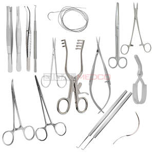 Ensembles d'instruments chirurgicaux cardiaques manuels en acier, outils chirurgicaux complets pour la chirurgie cardiaque, CABG, procédures cardiothoraciques - Product Image 3
