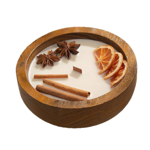 Nouvelle Arrivée - Grand Bol à Pâte Sculpté à la Main - Rustique - En Bois - Pour la Fabrication de Bougies - Ovales - Bols à Pâte en Bois pour la Décoration de la Maison - Product Image 5