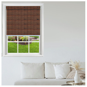 Persiana Enrollable de Bambú Decorativa con Filtro de Luz, Diseño Natural Sencillo, Inalámbrica, Integrada, para Ventanas Francesas, Ecológica - Product Image 2