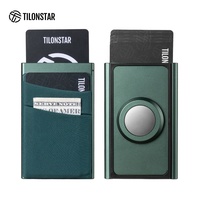 Dompet Kartu TILONSTAR TVC905AT Model Terbaru dengan Kantong Uang Koin, Hadiah Custom Anti Maling, Tempat Kartu RFID Aluminium