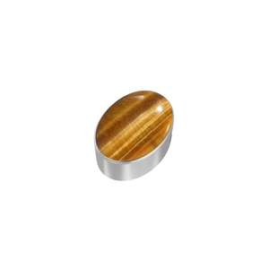Premium Silver Plated Classic 925 Sterling Silver Adjustable Slider Butterfly Tiger Eye Mix Shapes Spring <b>Lock</b> <b>Cable</b> Chain Bezel - Product Image 3