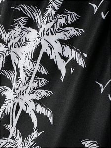 Conjuntos cortos de 2 piezas para hombre, conjuntos de verano con estampado tropical, camisetas sin mangas y pantalones cortos con cordón. - Product Image 5