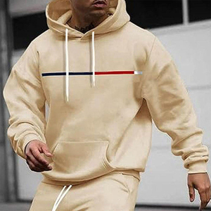 Hoodie Unisexe Minimaliste Streetwear Crème Abricot en Polaire Oversize avec Imprimé Paris, Mélange de Coton, Poche Kangourou - Product Image 2