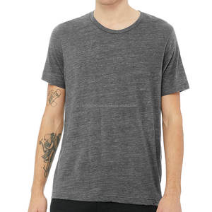 T-shirt unisexe en polycoton à manches courtes gris foncé pour hommes - Product Image 4