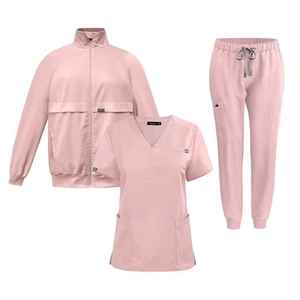 Classic Custom Scrub Uniform Sets Anti Wrinkle Medical Soft Knitted Unisex Wholesale Hospital Scrubs Needle Detection Seamless - Product Image 6