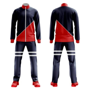 Conjunto Deportivo para Hombre, Estampado Geométrico Negro, Cierre Completo, Cuello Alto, Estilo Deportivo, Otoño, Corte Regular, Material de Cuero - Product Image 5