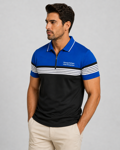 Camisa Casual de Lujo para Hombre, Verano, Bordada, con Botones al Frente, Manga Corta, Transpirable, Ligera, Diseño Sólido, Tejida - Product Image 2