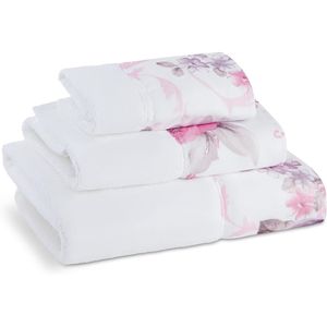 Set di 3 Asciugamani da Bagno Michelle, Asciugamani per Mani e Viso con Motivo Floreale Unico, Arredamento Moderno, Bellissimo Motivo Floreale - Product Image 1