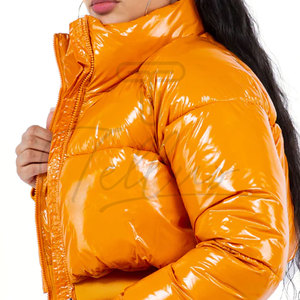 Women's Puffer <b>Jackets</b> Newest Styles Custom <b>Zip</b>-<b>Up</b> Quilted Puffer <b>Jackets</b> Women's Bubble Crop <b>Jackets</b> - Product Image 4