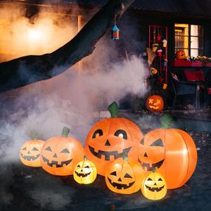 Set di 7 Luci LED a Stringa con Zucca Gonfiabile, Decorazioni Premium per Halloween da Esterno e Giardino - Product Image 3