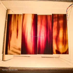 Élégante plaque en corne de buffle faite à la main, écologique, blanc clair et brun clair, matériau naturel pour montures optiques, vente en gros - Product Image 5