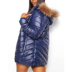 Chaqueta Larga Acolchada Transpirable con Cremallera para Mujer, Personalizable en Color y Tallas Grandes, con Diseño Personalizado - Product Image 2