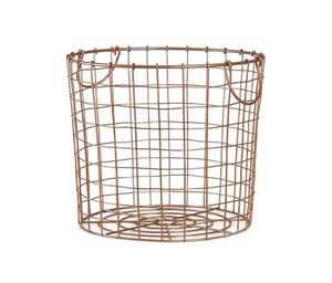 Multi-Purpose <b>Metal</b> Wire Basket with Rose Gold Finish for Farmhouse Kitchen and Pantry Decor - Product Image 4