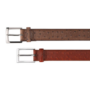 Cinturón de Cuero Vacuno Genuino con Hebilla de Cobre para Hombre, Estilo Formal, Ligero y Duradero - Product Image 2